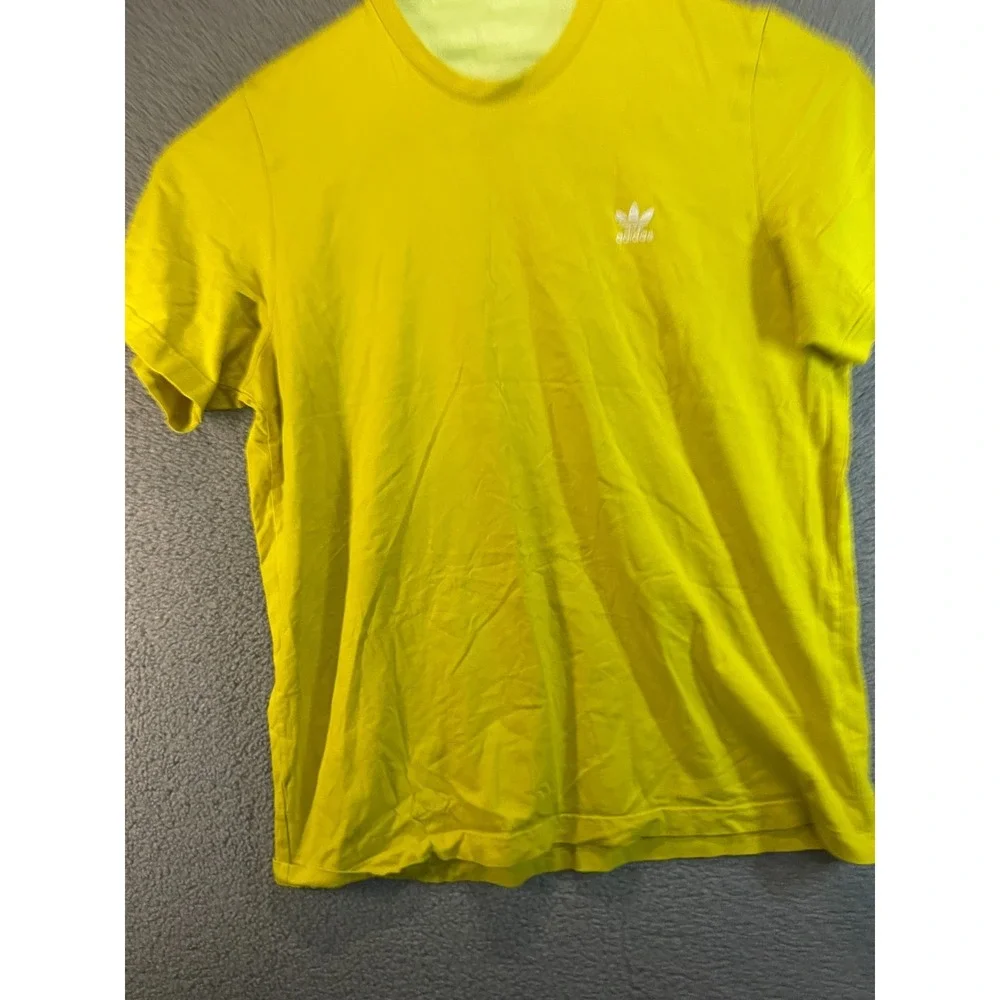 Adidas  Training T Shirt Yellow  Lightweight Men's Size‎ XL